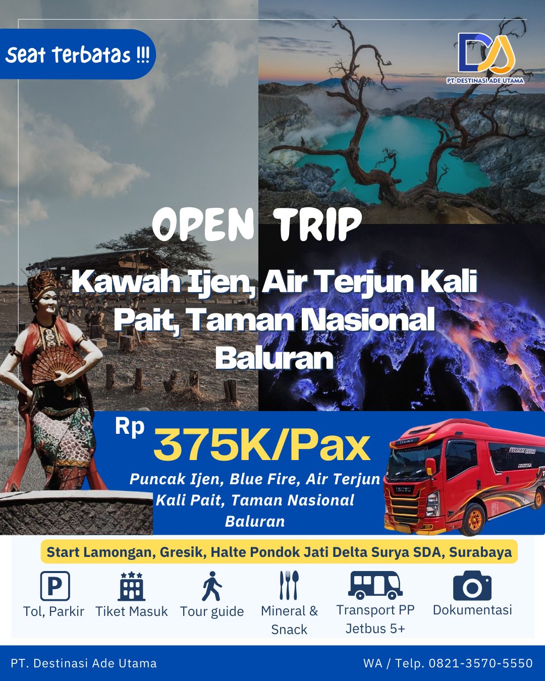 Open Trip Kawah Ijen & Baluran